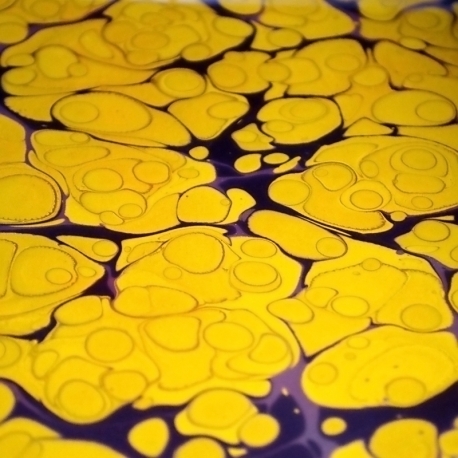 Ebru gamtiniai marmuravimo dažai - geltona oksido